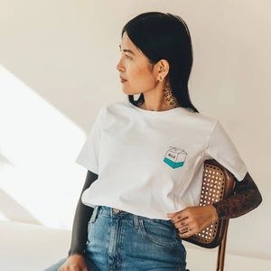 Tajinebanane nursing tshirt. Take away milk. Size small.